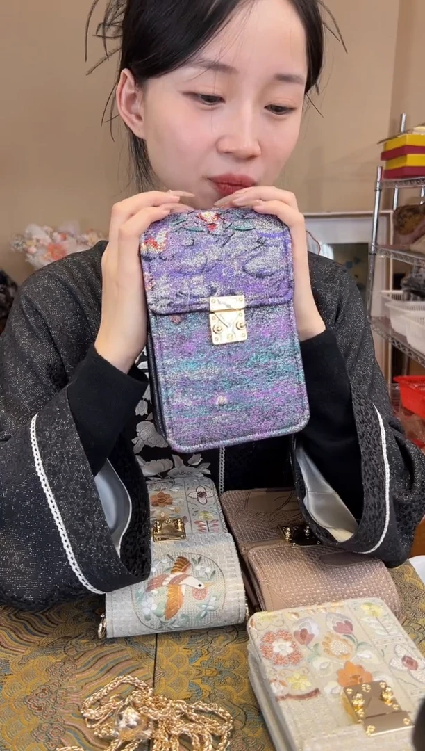 刺绣瞎盒 花位不固定 非遗唐锦包包