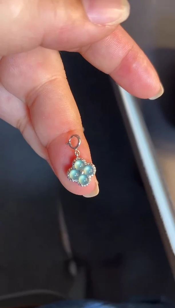 吊坠(不含链)银S925镶嵌翡翠1