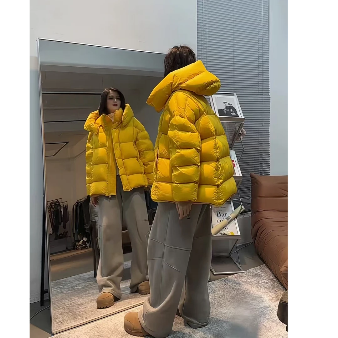 【蜜爷家】欧货高端连帽羽绒服外套