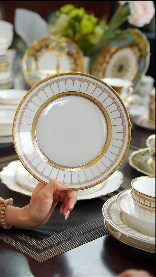 瓷片8英寸平盘  1个