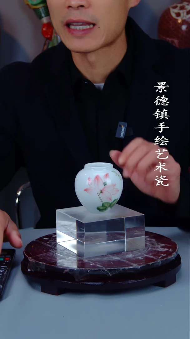 摆件陶景德镇手工手绘陶瓷摆件9