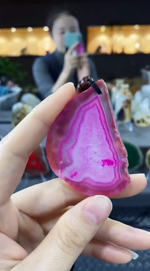 未镶嵌颈饰玛瑙/玉髓开**心玛瑙