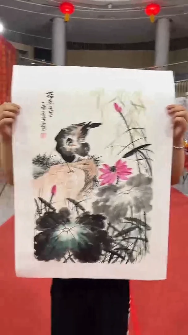 国画郑乐华手绘绘画作品31-7