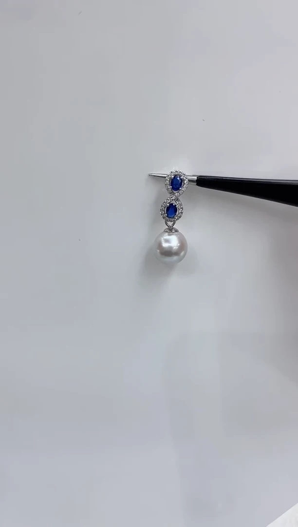 【闪购商品】海水珍珠吊坠(不含链)银S925镶嵌海水珍珠吊坠