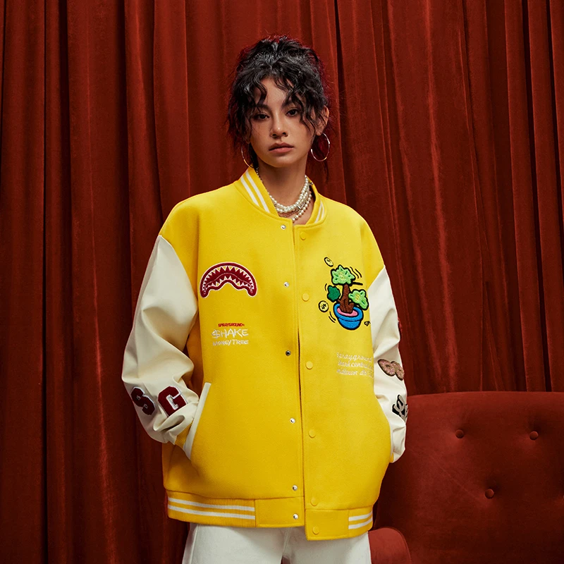 【摇钱树】SPRAYGROUND 鲨鱼嘴流光风摇钱树联名棒球服XB WE031107