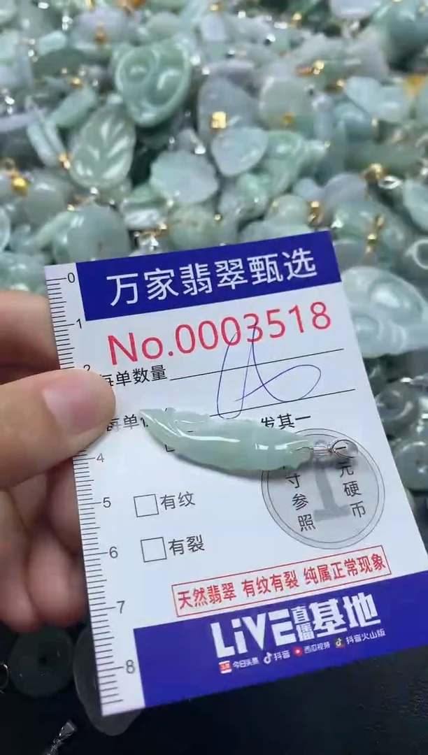 吊坠(不含链)未镶嵌翡翠3518
