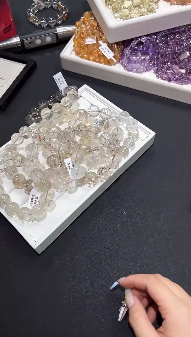 水晶手链未镶嵌69b多样性发其一【1条】默认微瑕17mm