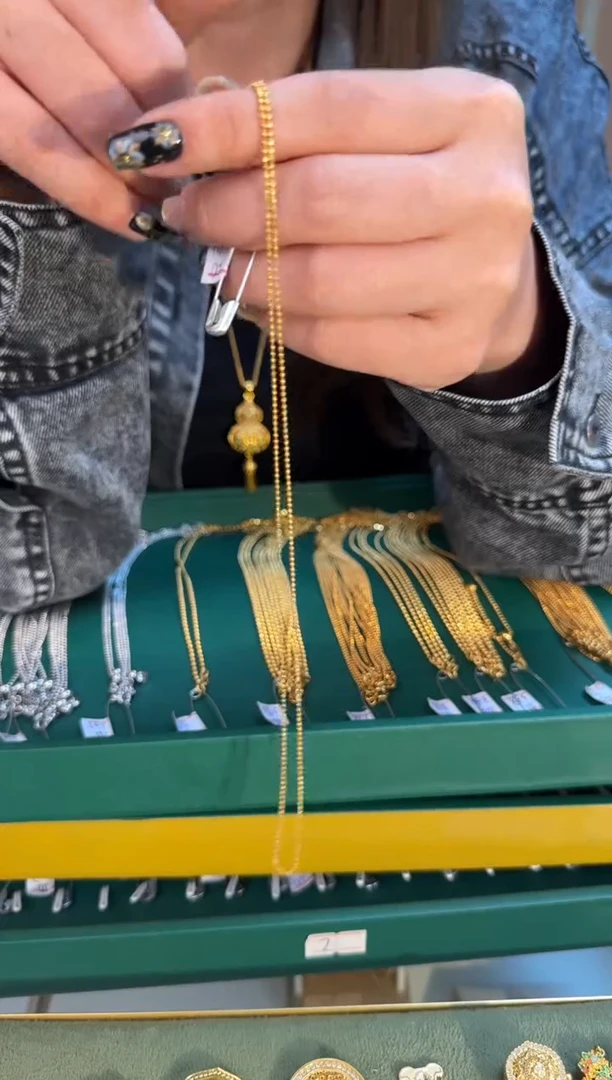 50cm针式抽拉切面米珠链1.83g（多样性发货）