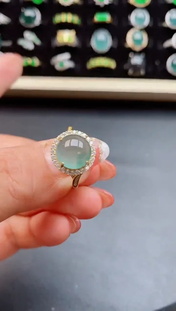 【闪购商品】翡翠戒指银S925镶嵌1212