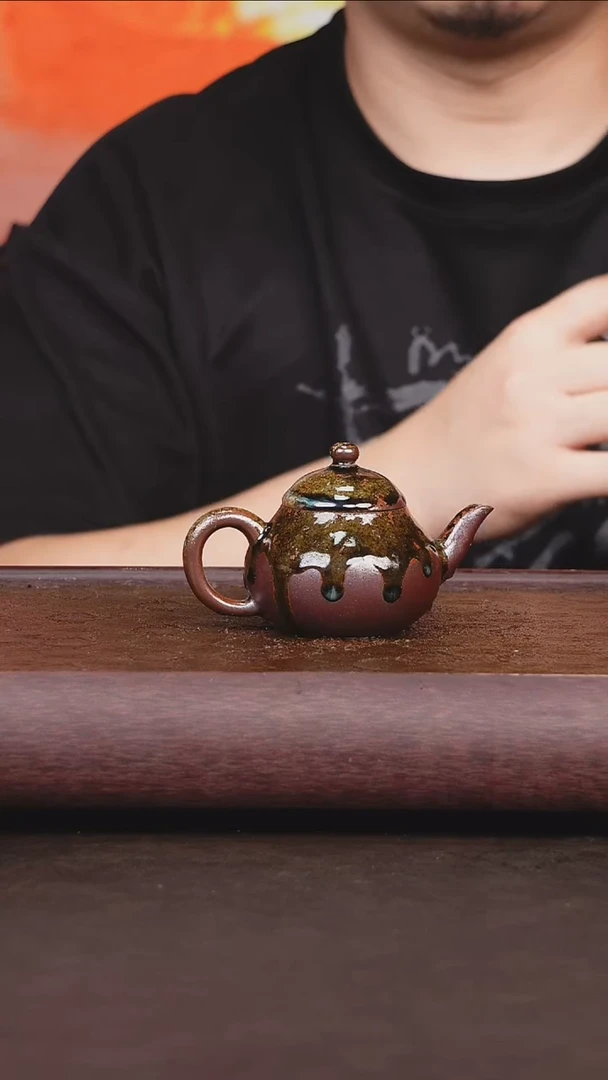 茶壶紫砂狗**画梨士