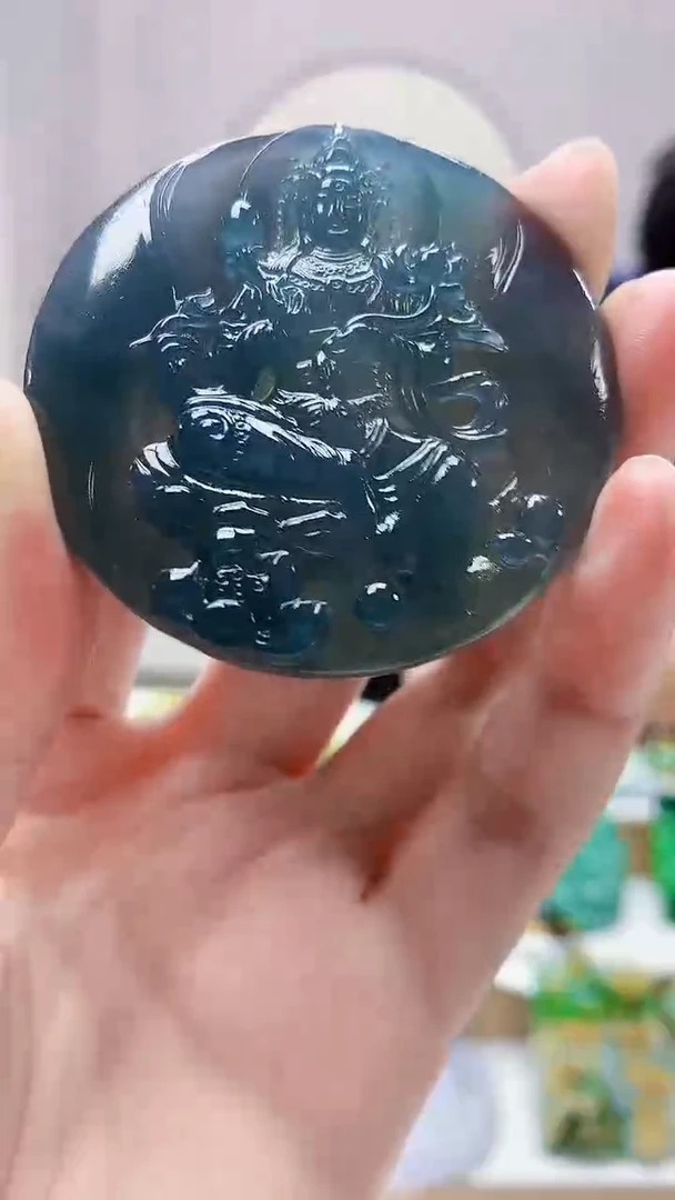未镶嵌定制翡翠嫑***嫑4688zm-毛货挂件