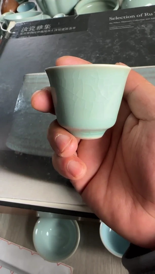 汝瓷平顶山汝瓷产品   铃铛杯