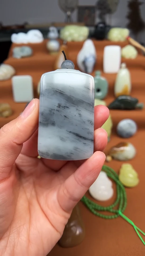 颈饰未镶嵌和田玉奔****子平安牌