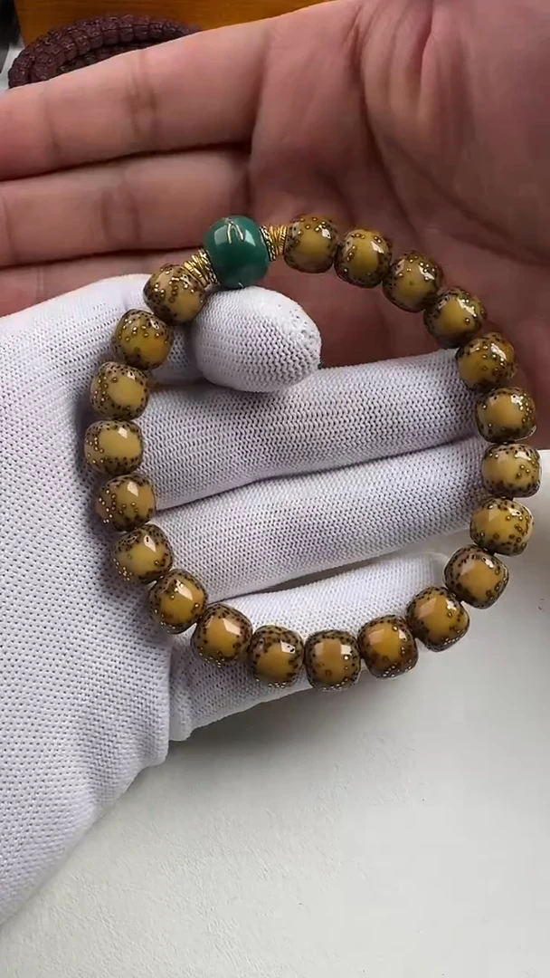 【闪购商品】菩提手串足金镶嵌星月菩提