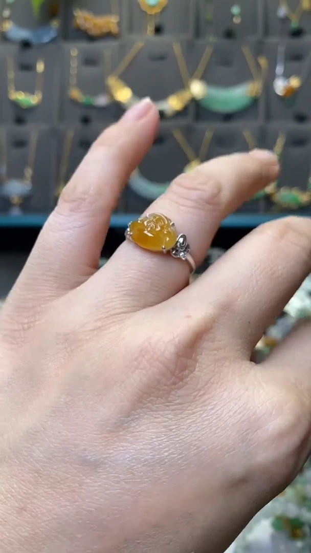 颈饰18K金镶嵌翡翠40100