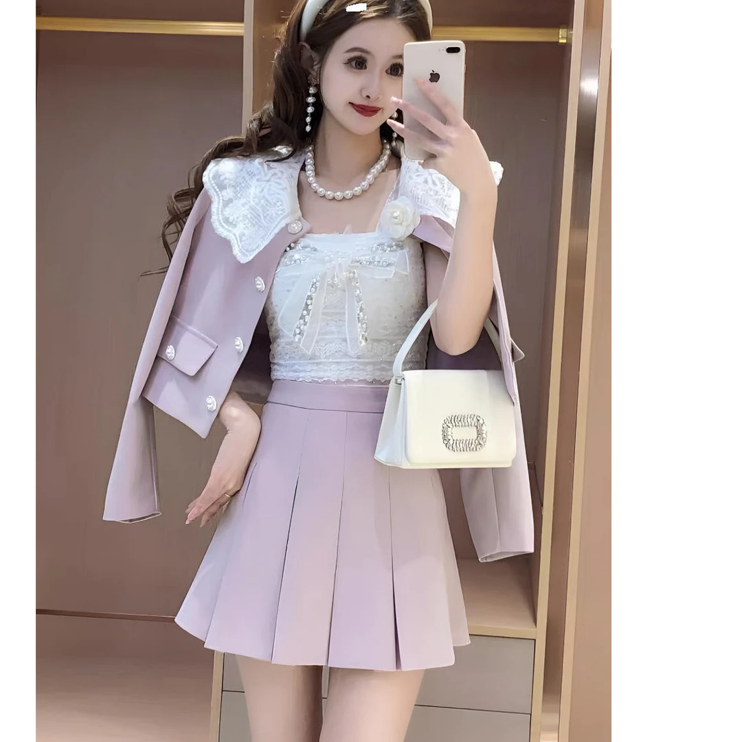 1001秋款高品质小香风套装