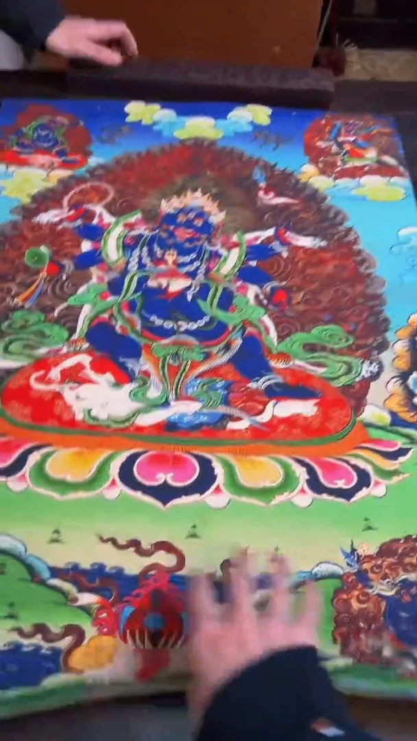 装裱画精品手绘唐卡链接--A