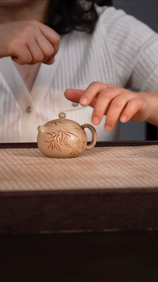 茶壶紫砂白玉段 100cc