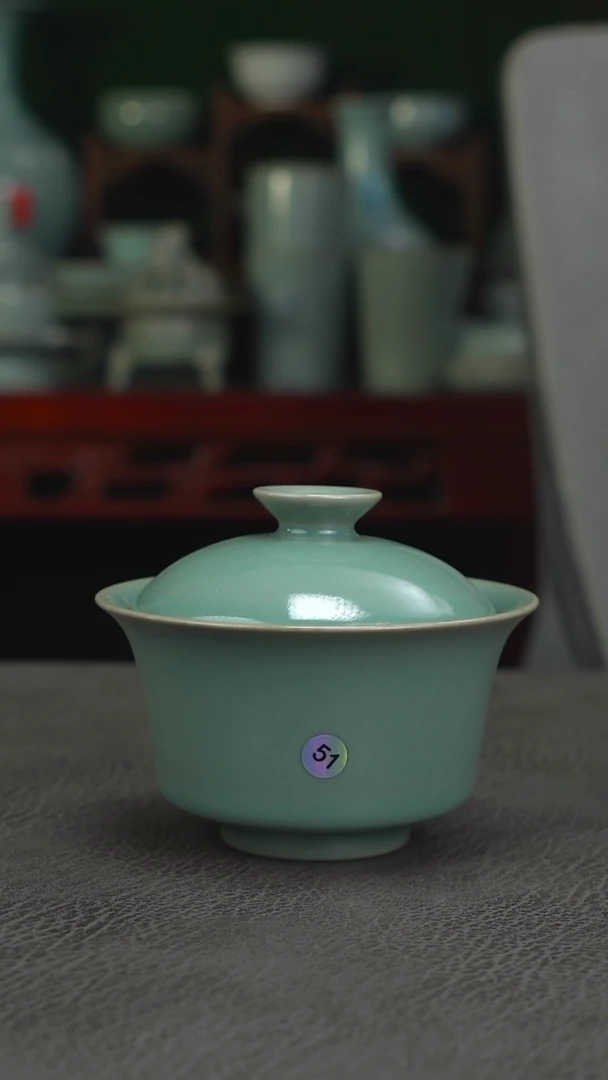 扫地僧   51号马蹄盖碗  微微瑕-二