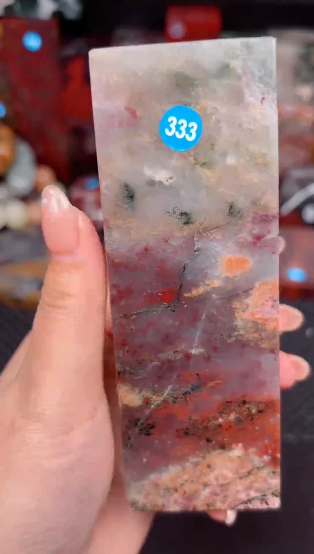 玉桂林鸡血创意摆件装饰 编号：333