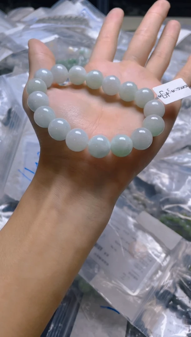 未镶嵌定制翡翠珠串
