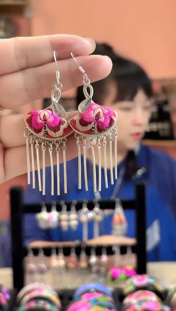 织绣艺枝独绣老绣饰品330