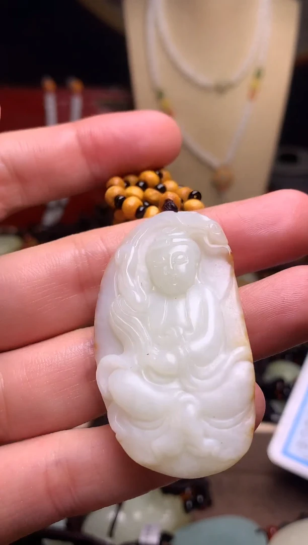 颈饰未镶嵌和田玉新疆料青海料清水和田玉吊坠