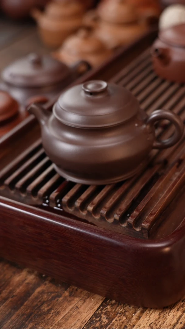 茶壶紫砂半手工天青巨轮