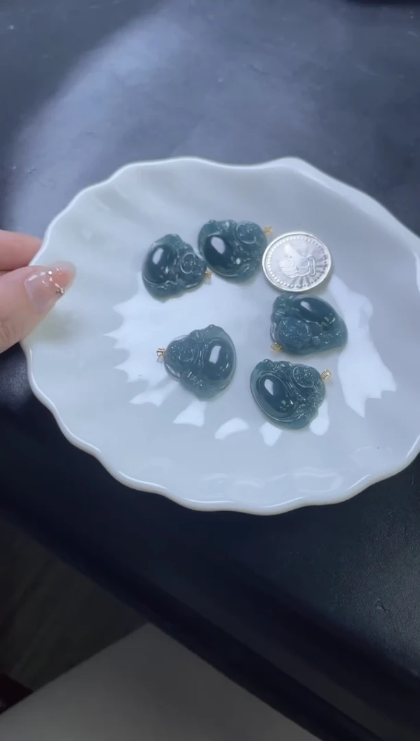 【闪购商品】翡翠吊坠(不含链)18K金镶嵌24051301B多样性发一