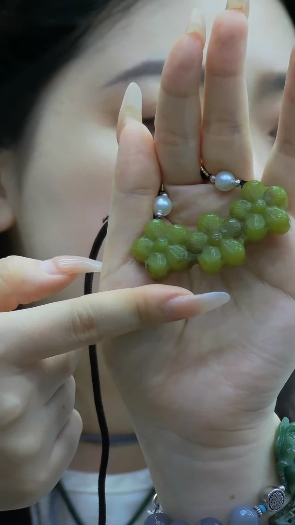 【闪购商品】蛇纹石玉花未镶嵌花