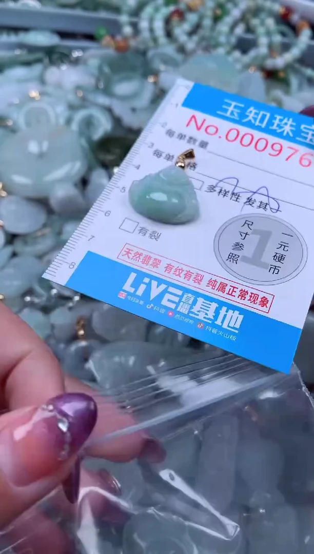 翡翠未镶嵌吊坠(不含链)9761