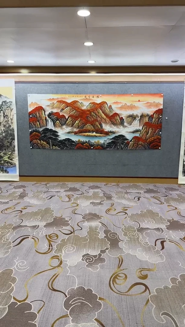 绘画绘画Y-刘雪红-大丈二-山水画