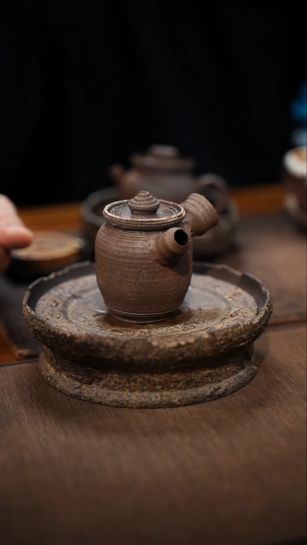 全手工制作  南蛮侧把壶