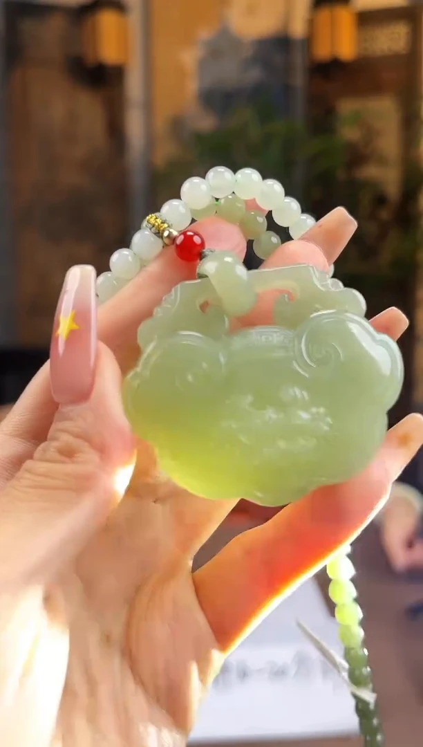 和田玉未镶嵌颈饰S562