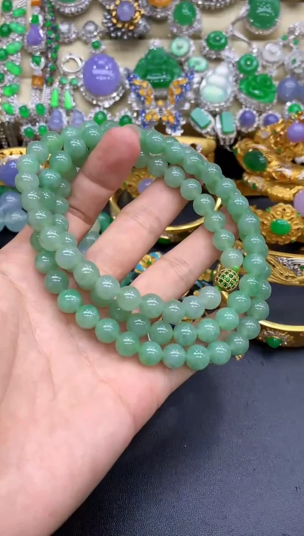 颈饰未镶嵌翡翠395-中国好珍宝