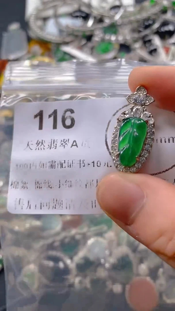 翡翠未镶嵌吊坠(不含链)116