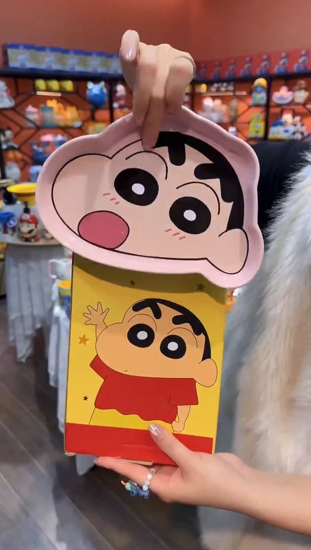 瓷片@@蜡笔小新异形陶瓷水果盘