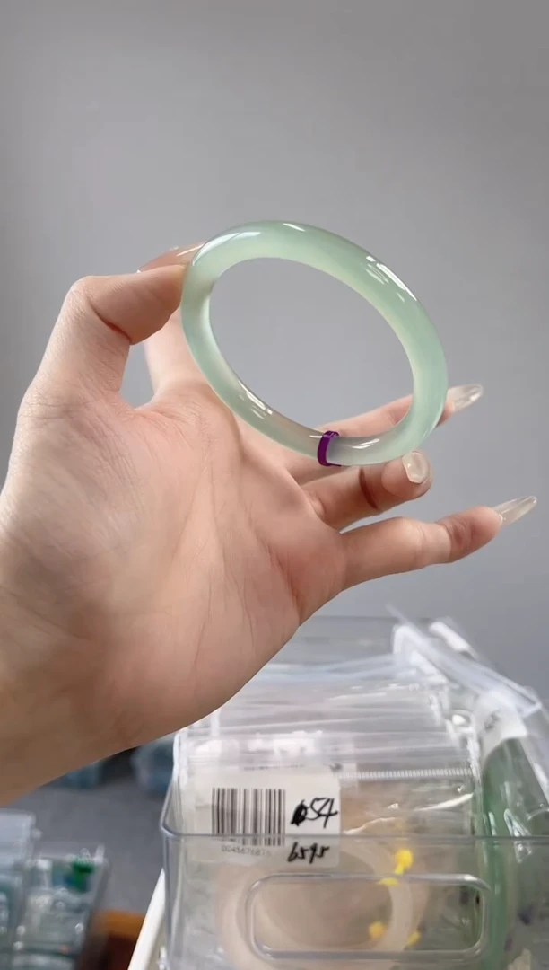 玛瑙/玉髓手镯未镶嵌58-59圈卡8