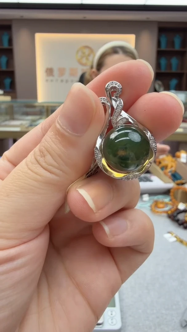 未镶嵌颈饰琥珀20秒拍号假一罚十