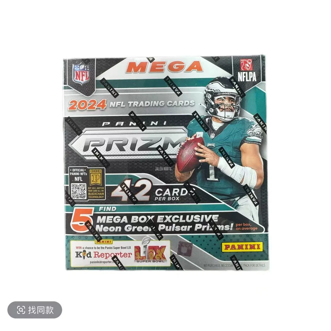 【拆盒】2024 prizm 橄榄球 mega 帕尼尼球星卡盲盒未成年禁止下单