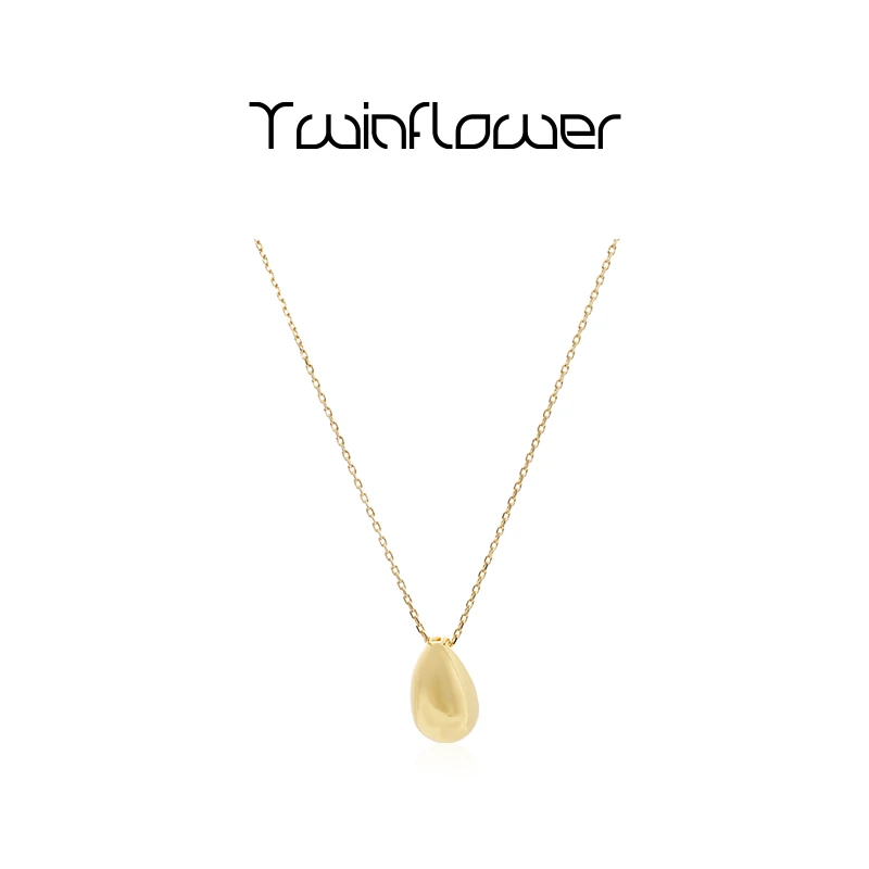 twinflower 铜合金项链 鞠婧祎同款精致通勤款小号蛋形项链叠戴