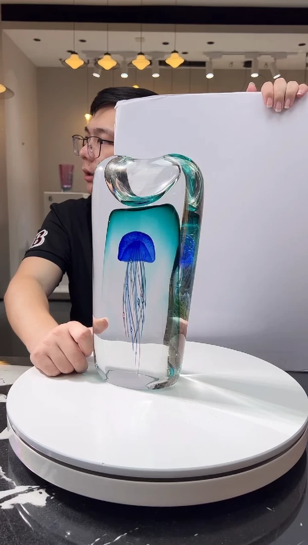 摆件巴比特美学-蓝色水母