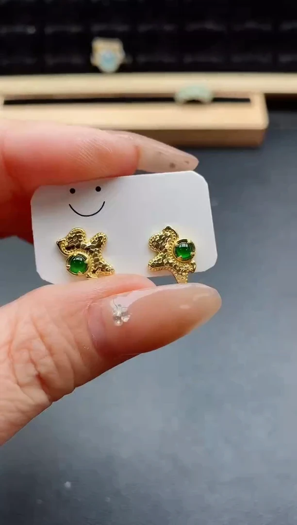 银S925镶嵌戒指翡翠1