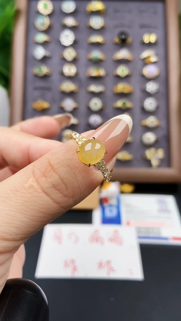 银S925镶嵌戒指翡翠21