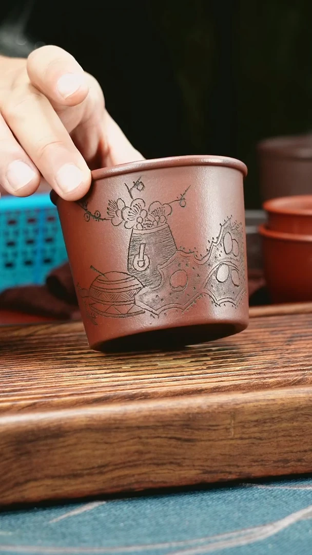 茶杯紫砂底槽清雅集