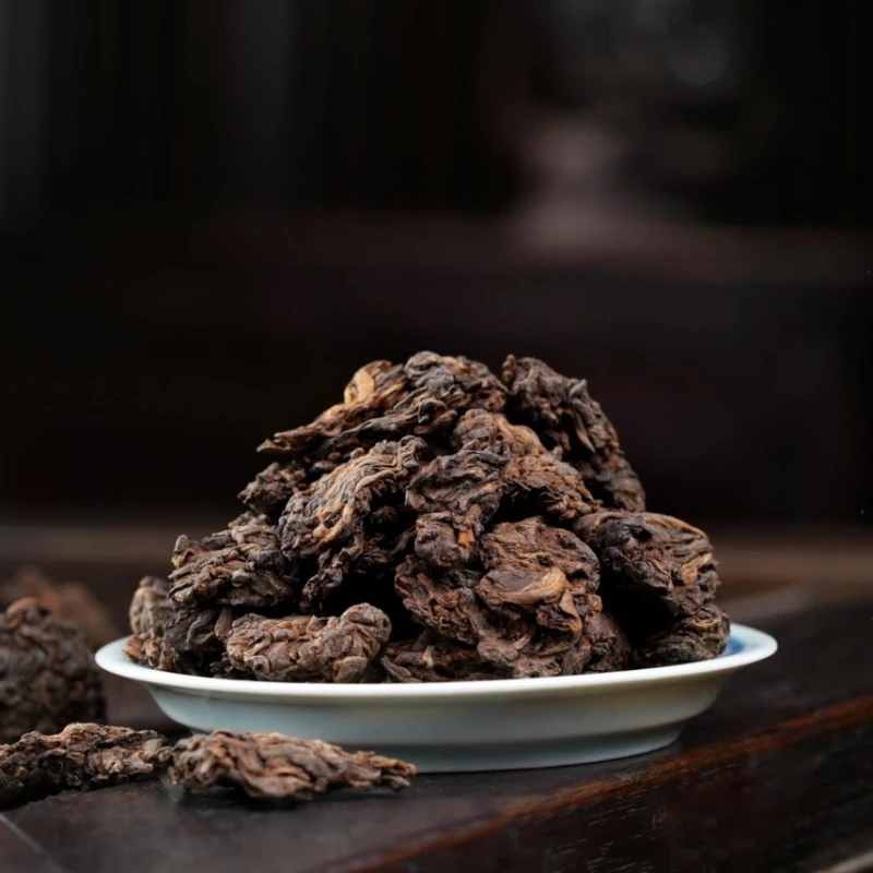 【以茶之铭】2003年药香参香老茶头 普洱熟茶100克