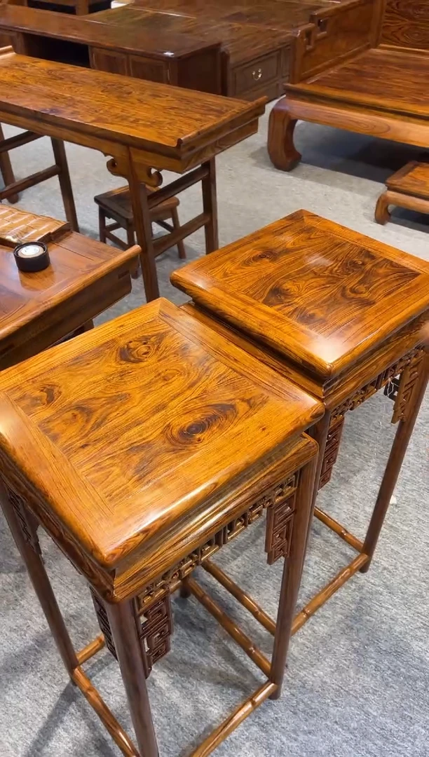 花梨木类花架 红木家居