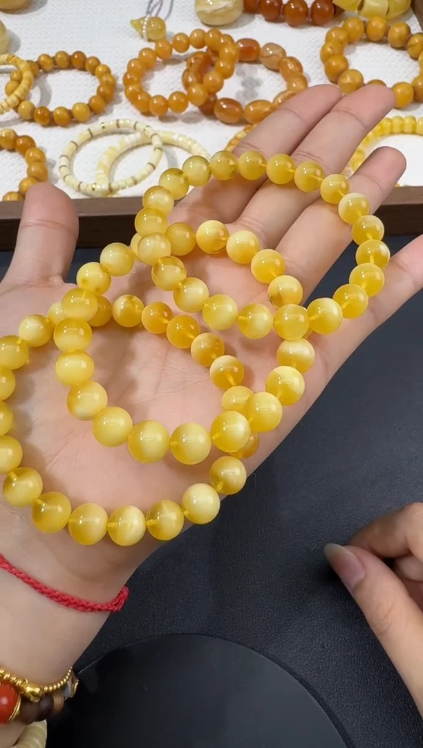 未镶嵌琥珀手串H0608-S1122-113多样性一件