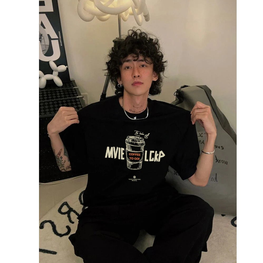 重磅280g夏季纯棉美式短袖男宽松潮流帅气时尚男生t恤潮牌半袖