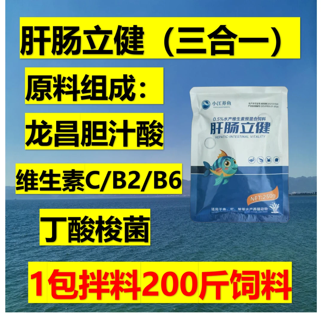 小江养鱼肝肠立健 水产养殖保肝护肠(胆汁酸+维生素+丁酸梭菌)